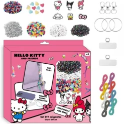 Set de Belleza DIY con Clip de Bolsa Hello Kitty Multicolor