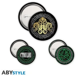 Set de chapas Cthulhu - Necronomicon