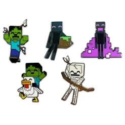 Set de Chapas Esmaltadas Minecraft de 5 cm por Youtooz
