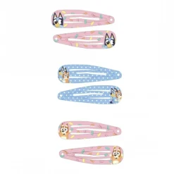 Set de Clips para el Pelo Bluey 6 Piezas - Multicolor