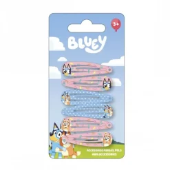 Set de Clips para el Pelo Bluey 6 Piezas - Multicolor