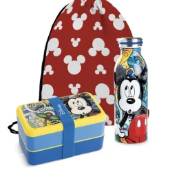 Set de Fiambrera con Botella Térmica Mickey Mouse Forever & Ever EGAN