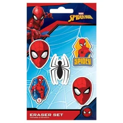Set De Gomas De Borrar Spiderman