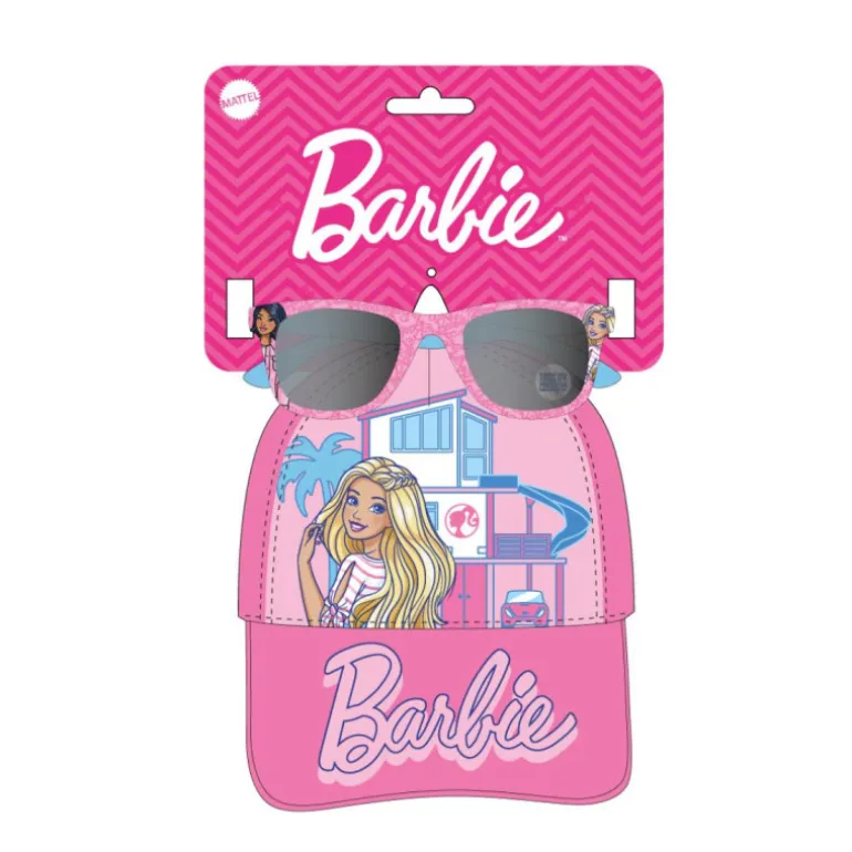 Set de Gorra y Gafas de Sol Barbie - Estilo y Diversión en Rosa
