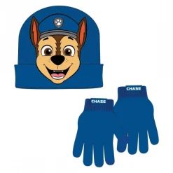 Set de Gorro y Guantes Paw Patrol Chase Azul Acrílico