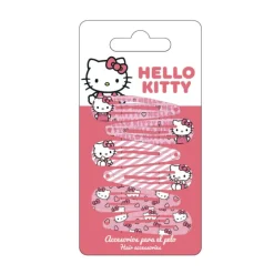 Set de Horquillas Hello Kitty Diseño Fucsia con Estampados Adorables