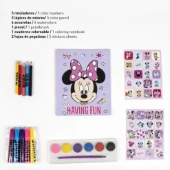 Set de Papelería Coloreable Minnie con Mochila