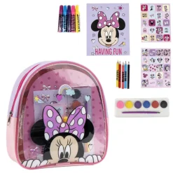 Set de Papelería Coloreable Minnie con Mochila