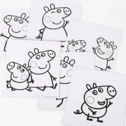 Set de Papelería Coloreable Peppa Pig 100% Papel Azul