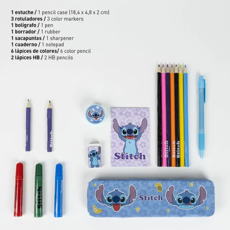 Set de Papelería Coloreable Stitch