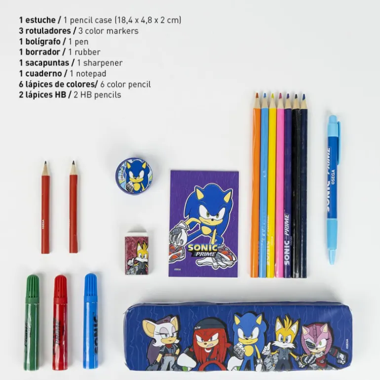 Set de Papelería Coloreable Sonic Prime