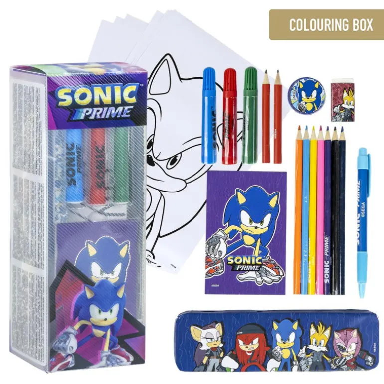 Set de Papelería Coloreable Sonic Prime