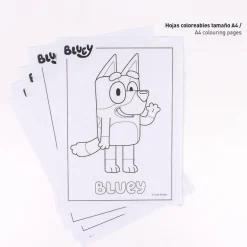 SET DE PAPELERÍA COLOREABLE BLUEY
