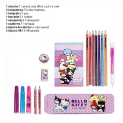 Set de Papelería Coloreable Hello Kitty para Niños