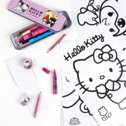 Set de Papelería Coloreable Hello Kitty para Niños