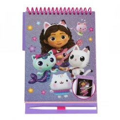 Set de Papelería Gabby's Dollhouse - Scratch Book en Morado