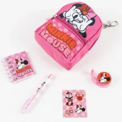 Set de Papelería Minnie Mouse Multicolor con Minimochila