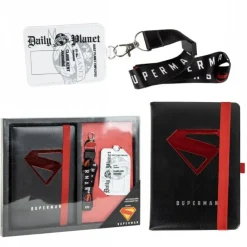Set de Papelería Superman con Lanyard y Cuaderno