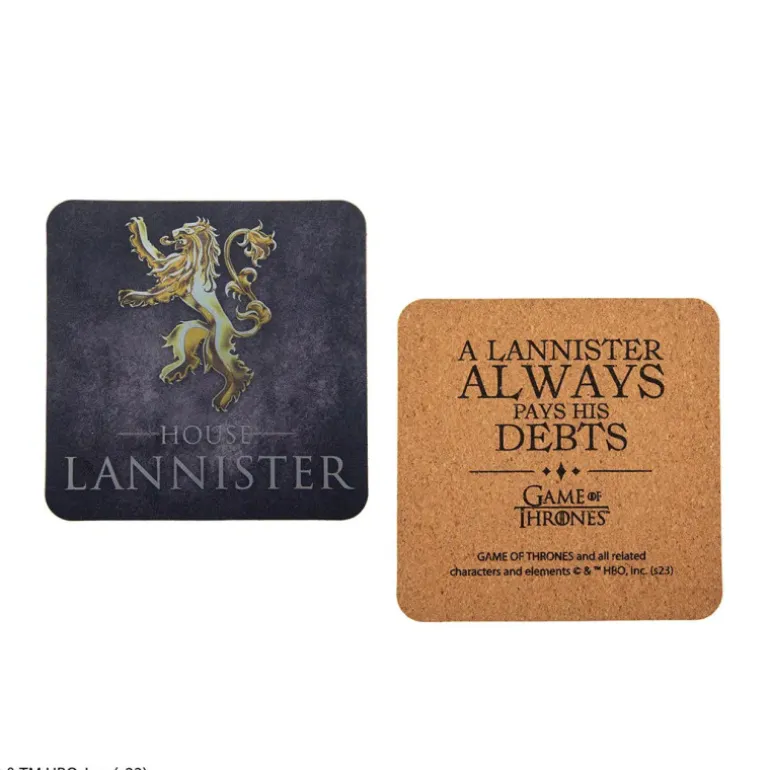 Set de posavasos Casas de Poniente Juego de Tronos