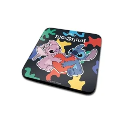Set de Taza, Posavasos y Llavero de Stitch y Ángel Lilo y Stitch