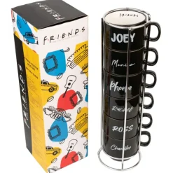 Set de Tazas Apilables Friends Frases