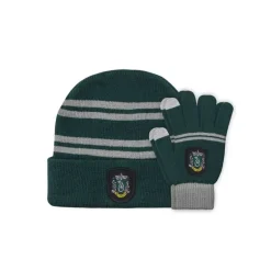 Set Gorro y Guantes de Slytherin para niño Harry Potter