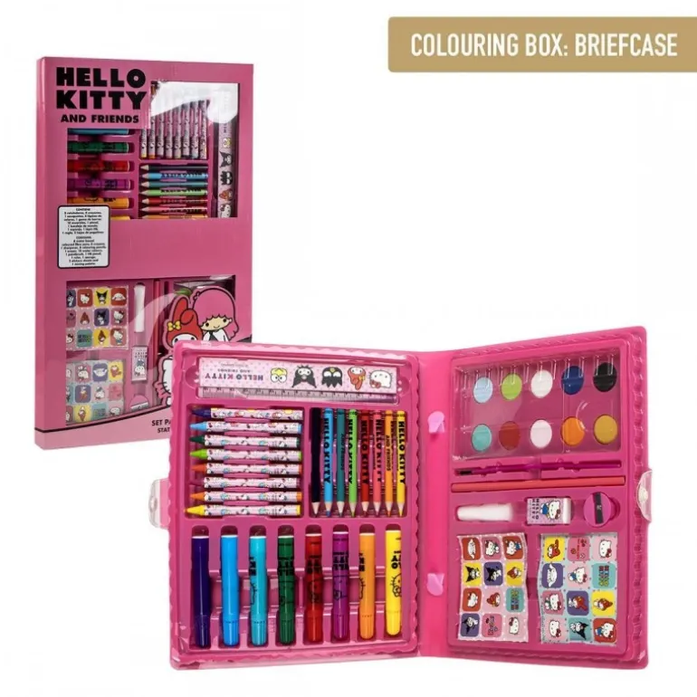 Set Papelería Coloreable Hello Kitty Multicomposition