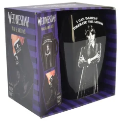 Set Taza y Calcetines Ataúd de Miércoles Addams