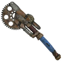 Sierra Circular Steampunk con Mango Azul de Foam 55x18x5 cm