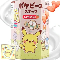 Snack de Fresa Pokémon Tohato con Sticker de Pikachu