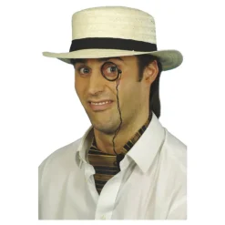 Sombrero gondolero o canotier de paja