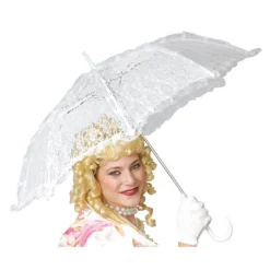 Sombrilla blanca de Época