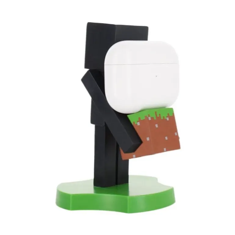 Soporte Enderman Minecraft para Teléfono y Auriculares 12cm