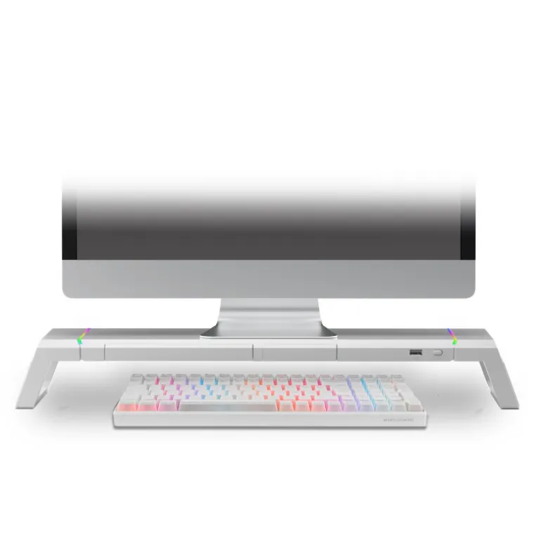 Soporte Monitor Chroma Mars Gaming MGS-ONE Blanco