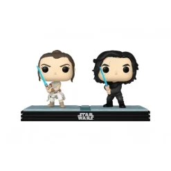 Star Wars Pack 2 POP! Kylo & Rey 9 cm Brilla en la Oscuridad