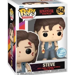Stranger Things Figura POP! TV Battle Damaged Steve Exclusiva 9 cm