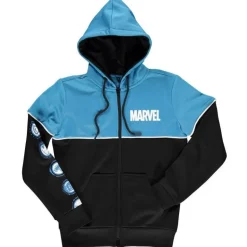 Sudadera chica Logo Marvel color azul