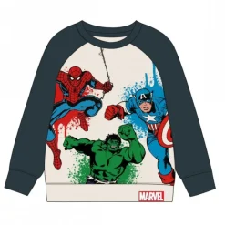 Sudadera Infantil Avengers con Spiderman, Hulk y Capitán América 60% Algodón