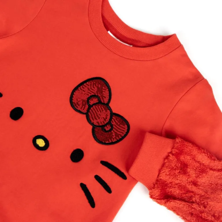 Sudadera infantil Cotton Brushed Hello Kitty