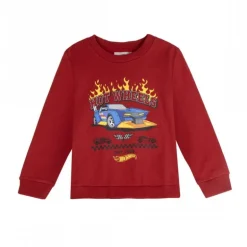 Sudadera Niños Hot Wheels 60% Algodón 3-8 Años