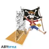 Sujetalibros Acrílico One Piece Luffy con Bandera