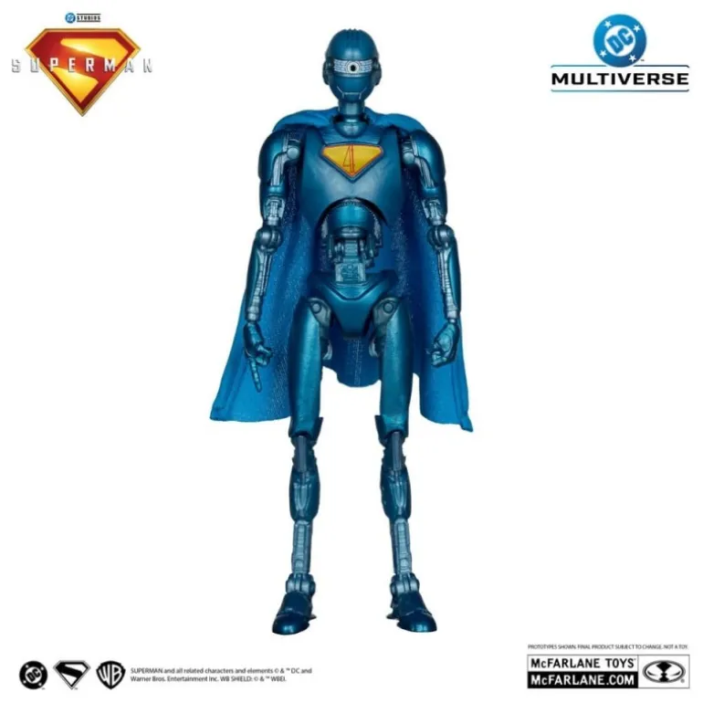 Superman (2025) Figura Deluxe Robot Red Platinum Edition 18 cm