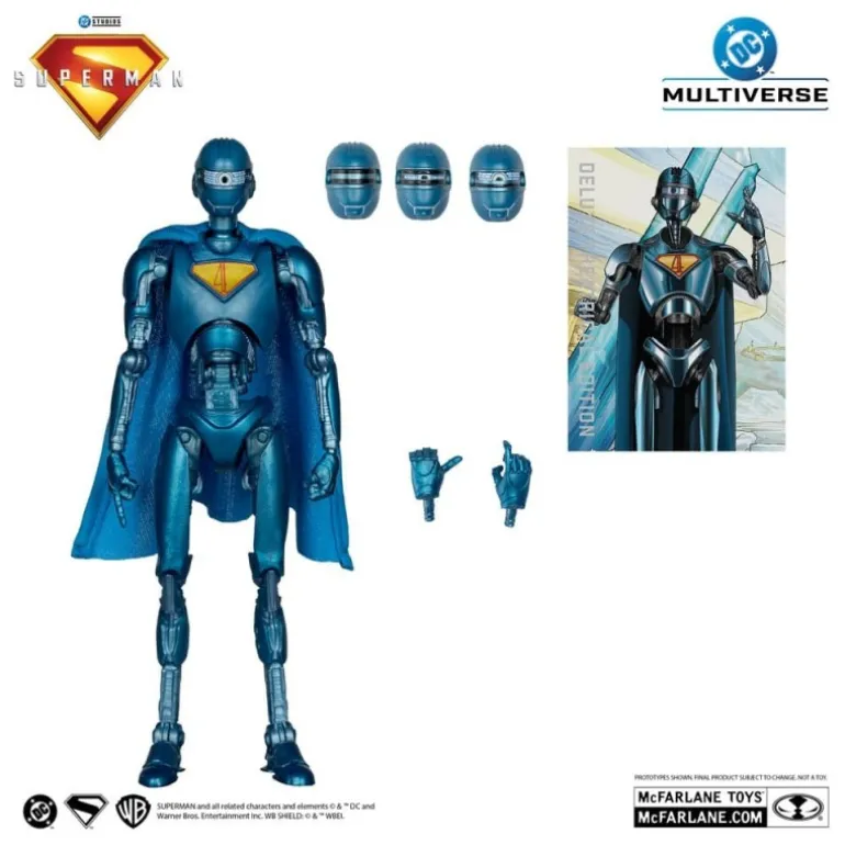 Superman (2025) Figura Deluxe Robot Red Platinum Edition 18 cm