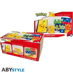 Taza, Cuaderno y Postales de Pikachu Pokémon