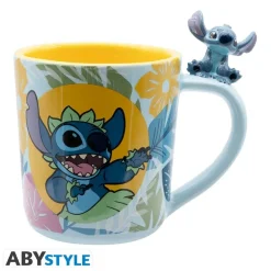 Taza 3D Stitch Hawaiano con asa Disney