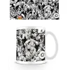 Taza Marvel Personajes B & W