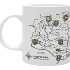 Taza Skyrim de 320 ml con Diseño de Mapa Detallado y Logo