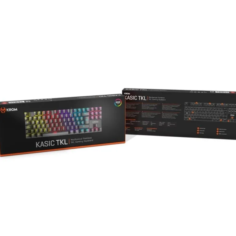 Teclado Gaming KROM Kasic TKL RGB Rainbow