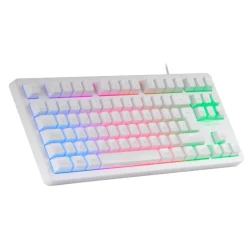 Teclado TKL H-Mech FRGB Mars Gaming MK023 Blanco