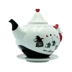 Tetera y Plato Alicia en el País de las Maravillas Reina de Corazones Disney